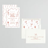 "Chic Soirée" - Bridal Shower Invitations in Verona Sunset by Cass Loh - Assembled