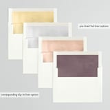 "Pretty" - Bridal Shower Invitations in Peach by Lori Wemple - Envelope Liner Options