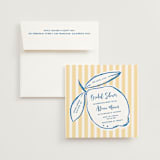 "Citrine" - Bridal Shower Invitations in Lemon by Jelena Vuletic - Invitation with Envelope