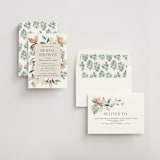 "Grande" - Bridal Shower Invitations in Dried Botanicals by Petra Kern - Assembled