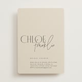 "Layered" - Bridal Shower Invitations in Natural by Kelly Schmidt - Front