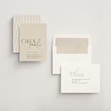 "Layered" - Bridal Shower Invitations in Natural by Kelly Schmidt - Assembled