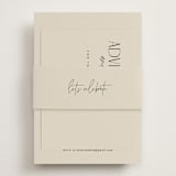 "Layered" - Bridal Shower Invitations in Natural by Kelly Schmidt - Assembled with Belly Band