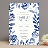 "Romantic garden" - Bridal Shower Invitations in Indigo by Yaling Hou Suzuki - Front