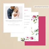 "Spring Wildflowers" - Bridal Shower Invitations in Floral by Mere Paper - Back of Card Options