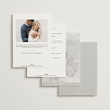"Garden Stroll" - Bridal Shower Invitations in Burgundy by Creo Study - Back of Card Options