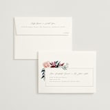 "Garden Stroll" - Bridal Shower Invitations in Burgundy by Creo Study - FREE Recipient Addressing