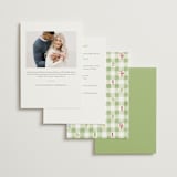 "Market" - Bridal Shower Invitations in Sage Leaf by Sarah Knight - Back of Card Options