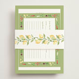 "Market" - Bridal Shower Invitations in Sage Leaf by Sarah Knight - Assembled with Belly Band