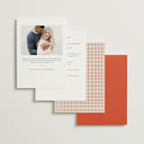"Sapori" - Bridal Shower Invitations in Tangerine by Jelena Vuletic - Back of Card Options