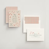 "Sapori" - Bridal Shower Invitations in Tangerine by Jelena Vuletic - Assembled