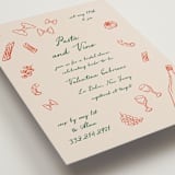 "Sapori" - Bridal Shower Invitations in Tangerine by Jelena Vuletic - Detail