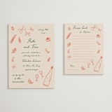 "Sapori" - Bridal Shower Invitations in Tangerine by Jelena Vuletic - Matching Enclosure Card