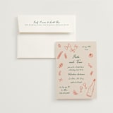 "Sapori" - Bridal Shower Invitations in Tangerine by Jelena Vuletic - Invitation with Envelope