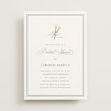 "Lilly Bow" - Bridal Shower Invitations in Something Blue by Carolyn MacLaren - Front