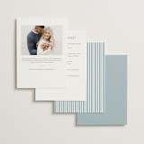"Lilly Bow" - Bridal Shower Invitations in Something Blue by Carolyn MacLaren - Back of Card Options