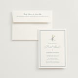 "Lilly Bow" - Bridal Shower Invitations in Something Blue by Carolyn MacLaren - Invitation with Envelope