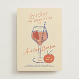 "A Bridal Spritz" - Bridal Shower Invitations in Persimmon by Kelly Watkins - Front