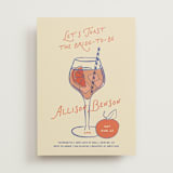 "A Bridal Spritz" - Bridal Shower Invitations in Persimmon by Kelly Watkins - Front