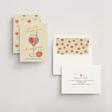 "A Bridal Spritz" - Bridal Shower Invitations in Persimmon by Kelly Watkins - Assembled