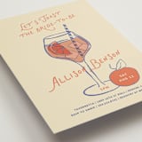 "A Bridal Spritz" - Bridal Shower Invitations in Persimmon by Kelly Watkins - Detail