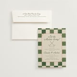"Lets Croquet" - Bridal Shower Invitations in Verdant by Vera Lim - Invitation with Envelope