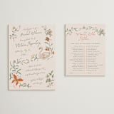 "Garden Frolic" - Bridal Shower Invitations in Roselle by Vera Lim - Matching Enclosure Card