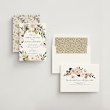 "Blossoms & Butterflies" - Bridal Shower Invitations in Blush by Susan Moyal - Assembled