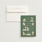 "The next chapter" - Bridal Shower Invitations in Forest by Jennifer Wick - Invitation with Envelope