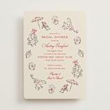 "Portofino" - Bridal Shower Invitations in Lobster by Jackie Crawford - Front