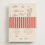 "Portofino" - Bridal Shower Invitations in Lobster by Jackie Crawford - Assembled with Belly Band
