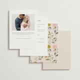 "floral bouquet" - Bridal Shower Invitations in Cream by Lori Wemple - Back of Card Options