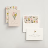 "floral bouquet" - Bridal Shower Invitations in Cream by Lori Wemple - Assembled