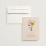 "floral bouquet" - Bridal Shower Invitations in Cream by Lori Wemple - Invitation with Envelope