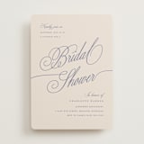 "Elegant Moon" - Bridal Shower Invitations in Luna Blue by Pixel and Hank - Front