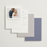 "Elegant Moon" - Bridal Shower Invitations in Luna Blue by Pixel and Hank - Back of Card Options