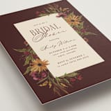 "Susie" - Bridal Shower Invitations in Burgundy by Kate Ahn - Detail