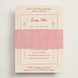 "Love Spritz" - Bridal Shower Invitations in Pink Lemonade by Ani Somi - Assembled with Belly Band
