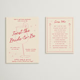 "Love Spritz" - Bridal Shower Invitations in Pink Lemonade by Ani Somi - Matching Enclosure Card