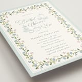 "Garden Tea" - Bridal Shower Invitations in Wedgewood by Susan Moyal - Detail