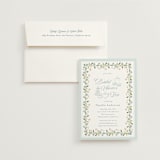 "Garden Tea" - Bridal Shower Invitations in Wedgewood by Susan Moyal - Invitation with Envelope