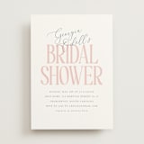 "Note" - Bridal Shower Invitations in Peony by Baumbirdy - Front