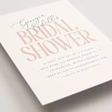 "Note" - Bridal Shower Invitations in Peony by Baumbirdy - Detail