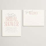 "Note" - Bridal Shower Invitations in Peony by Baumbirdy - Matching Enclosure Card