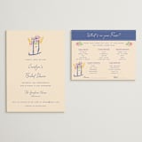 "Out East" - Bridal Shower Invitations in Cobalt by Sarah Rosenthal - Matching Enclosure Card