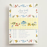 "Fresh Border" - Bridal Shower Invitations in Mediterraneo by Tamara Hilje - Assembled with Belly Band
