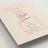 "Big Bow" - Bridal Shower Invitations in Blush by Baumbirdy - Detail