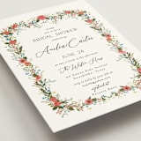 "Garden Vine" - Bridal Shower Invitations in Papaya by Susan Moyal - Detail