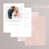 "Sweet Bride" - Bridal Shower Invitations in Blush by Petra Kern - Back of Card