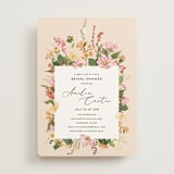 "Bridal Blooms" - Bridal Shower Invitations in Peach by Susan Moyal - Front